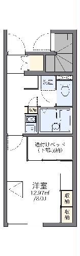 【レオパレスメルベーユIIの間取り】