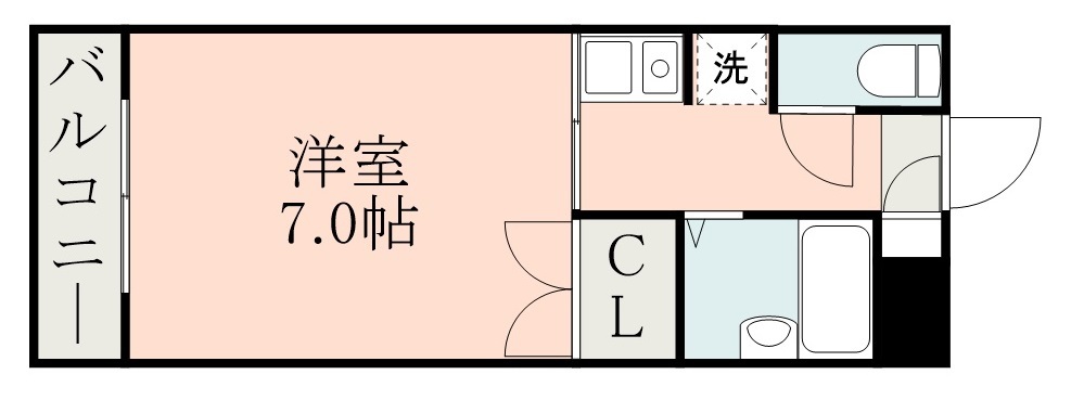 鹿児島市紫原のマンションの間取り