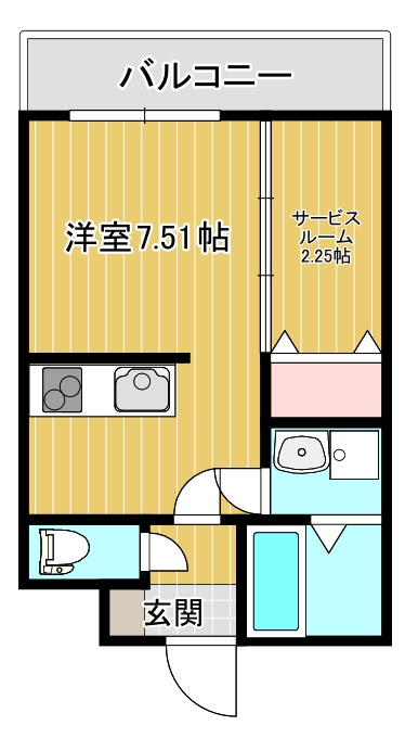 アイワレジデンスこまつしまの間取り写真