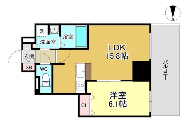 TOPAZ江坂の間取り