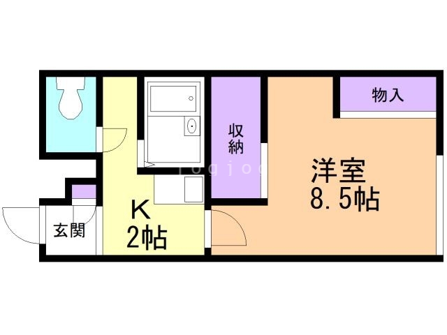 レオパレスひまわりの間取り