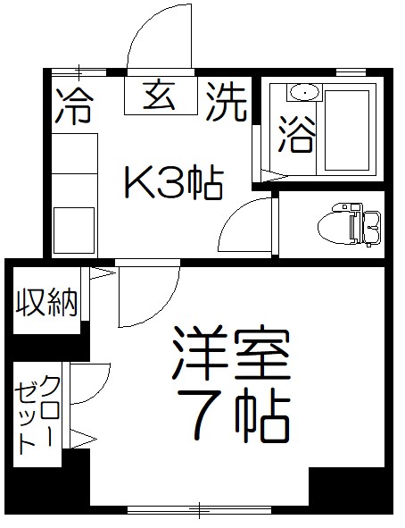 【ハイムタカノの間取り】