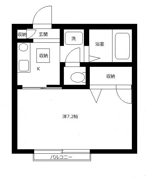 サンモール蘇我Ｂの間取り