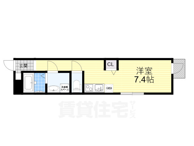 名古屋市港区港栄のアパートの間取り