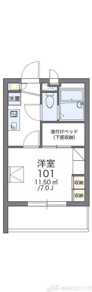 レオパレス別府IIの間取り