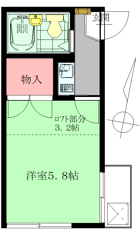 レオパレス川口第１７の間取り