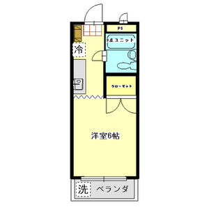 昭島市拝島町のマンションの間取り