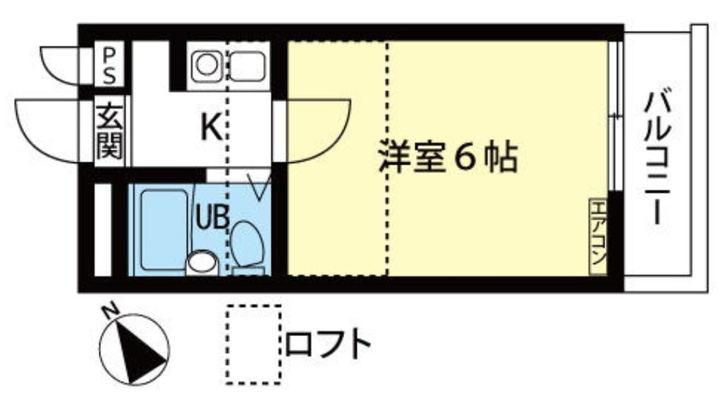 坂戸市浅羽野のアパートの間取り