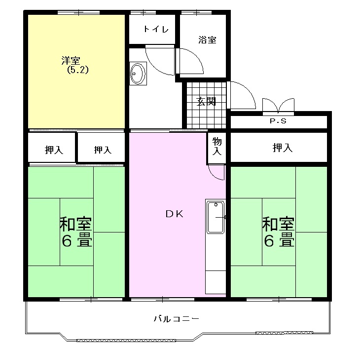 三倉マンションの間取り