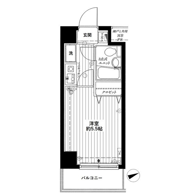 クリオ大口壱番館の間取り