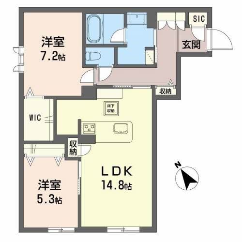 シャーメゾンプレミア椿の間取り