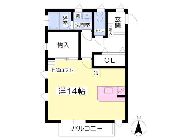 ルミエール清水の間取り