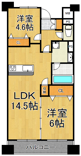 セイル西宮北口の間取り