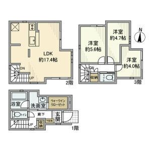 新石川戸建の間取り