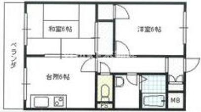 海老名市東柏ケ谷のマンションの間取り