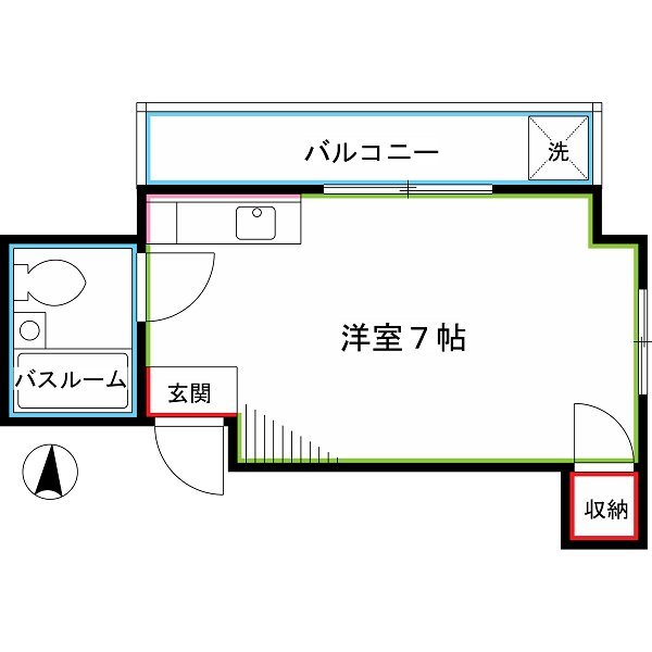 杉並区高円寺北のマンションの間取り