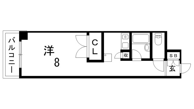 グランドール湊川の間取り