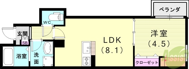 Lino月見山の間取り