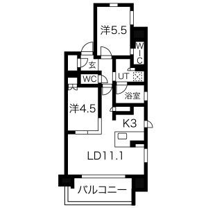 ローレルアイ名駅東の間取り