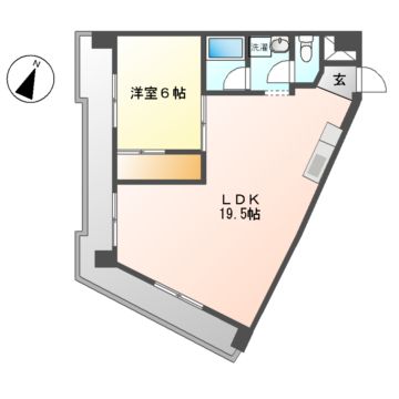 名古屋市熱田区一番のマンションの間取り