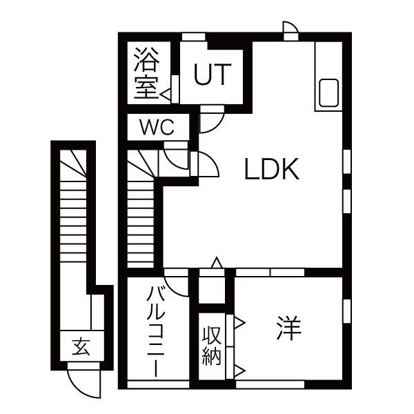 リーブルファイン江吉良1号棟の間取り