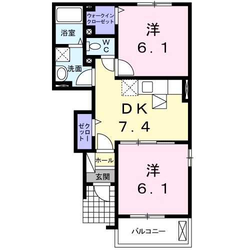 ノース　カレントVの間取り