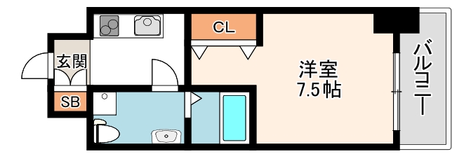 大阪プレステージアコモデーションの間取り