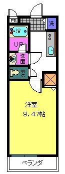 和歌山市今福のアパートの間取り