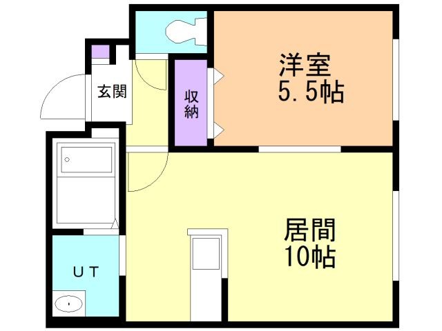 北広島市東共栄のマンションの間取り