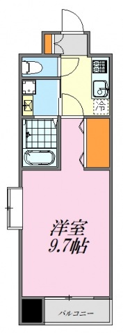 広島市佐伯区五日市中央のマンションの間取り