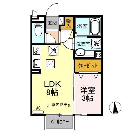 メゾン染谷川の間取り