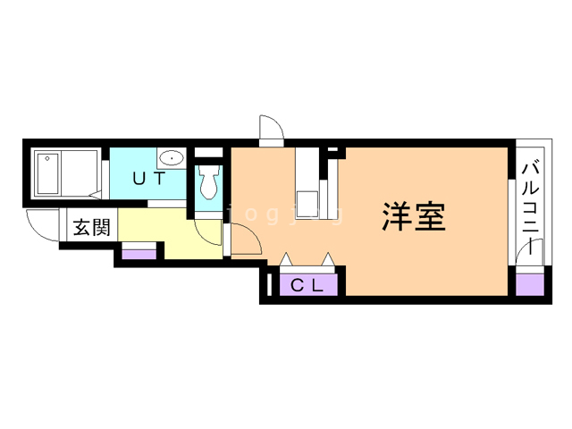 苫小牧市東開町のアパートの間取り