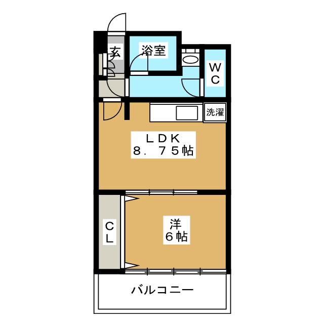 港区三田のマンションの間取り