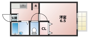 シングルプランの間取り