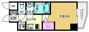 プレサンス天満橋チエロの間取り