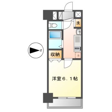 プレサンスSAKAEリバースタイルの間取り