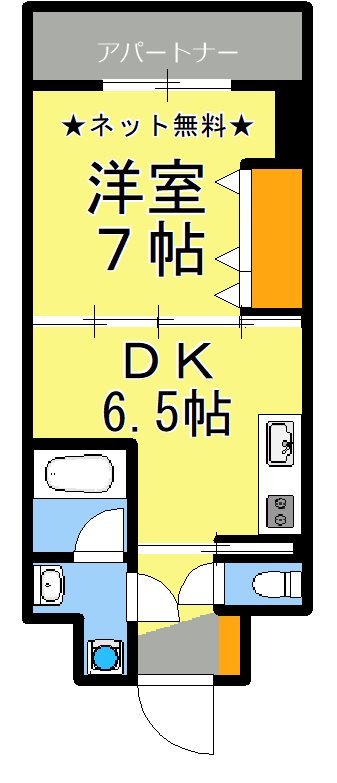 鹿児島市平之町のマンションの間取り