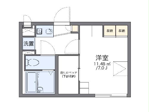 レオパレスヴィダ　フェリスの間取り