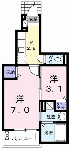 エテルノ　フェイバー　古津賀の間取り