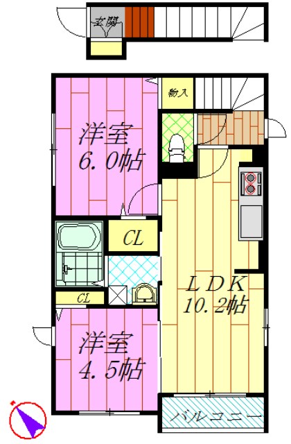 メゾンみのりの間取り