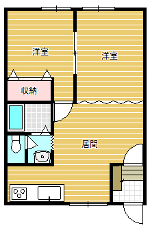 コスモハイツＡ棟の間取り