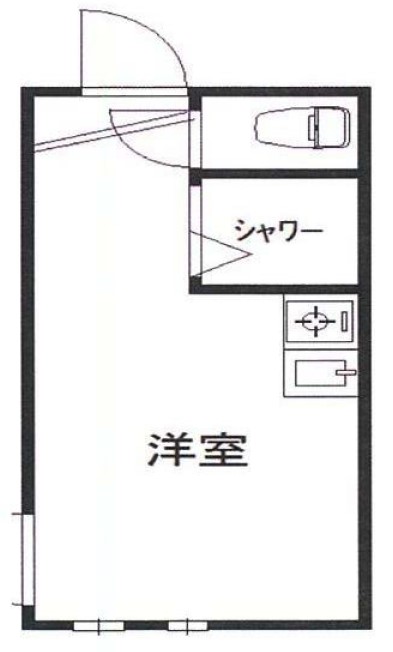 北区西ケ原のアパートの間取り