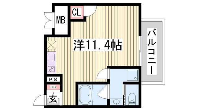 【ワコーレヴィータ下沢通の間取り】