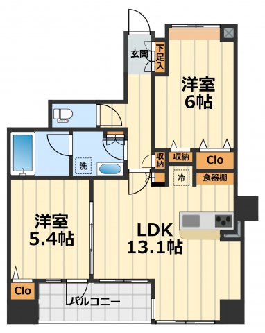 カインドステージ相模大塚の間取り