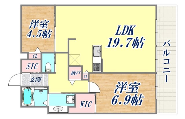 ベイシティタワーズ神戸WESTの間取り