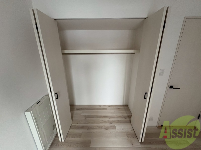 収納　洋室にはクローゼットがあるのですっきり片付きそうです。