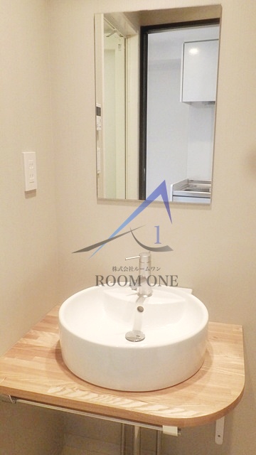 洗面設備　洗面台です。