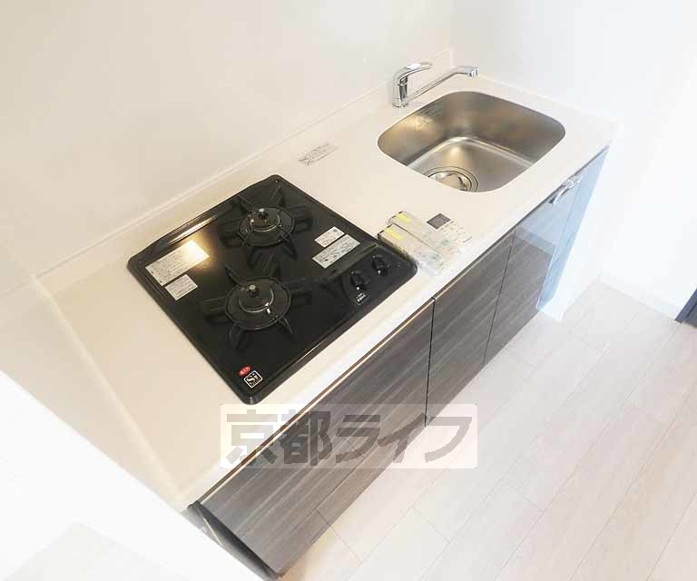 キッチン　２口ガスコンロ付きキッチン