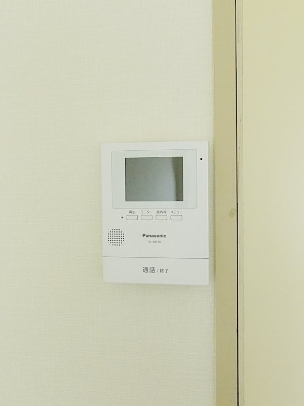 セキュリティ　モニターホンつきました！