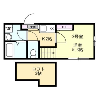 ＪＲ横浜線 矢部駅 徒歩9分 2階建 築11年の間取り写真